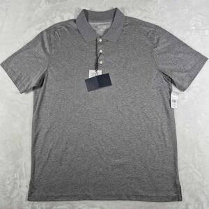 Brooks Brothers Polo Shirt Men's XL Gray Supima Cotton Performance Comfort NWT